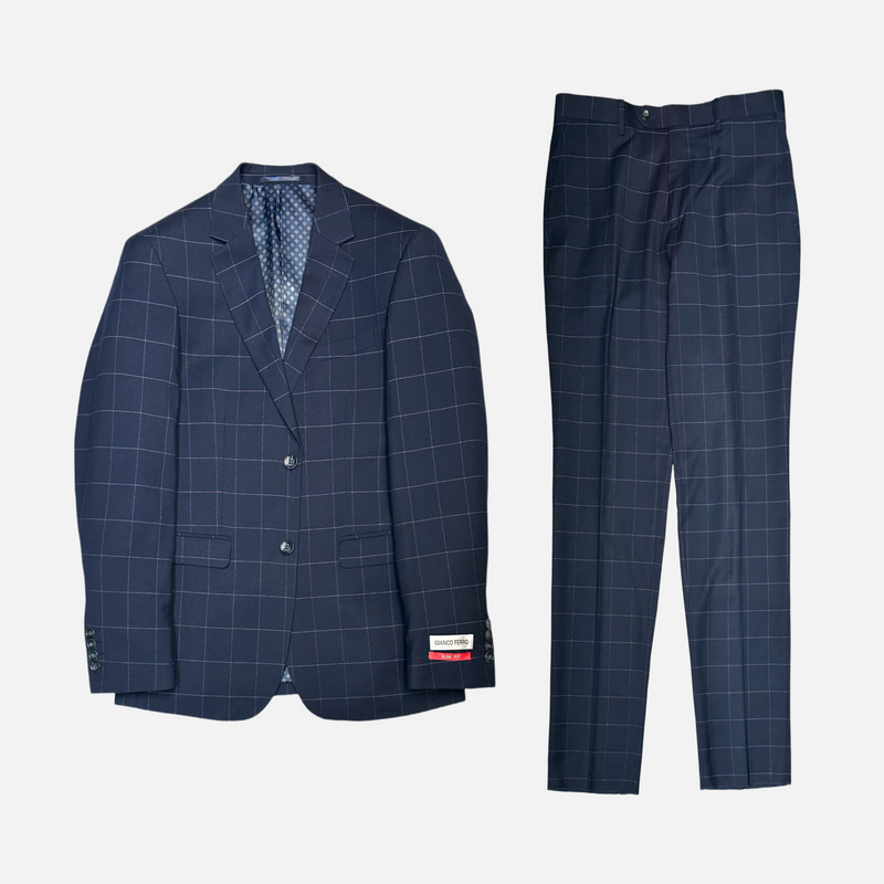 Galante Slim Windowpane Suit