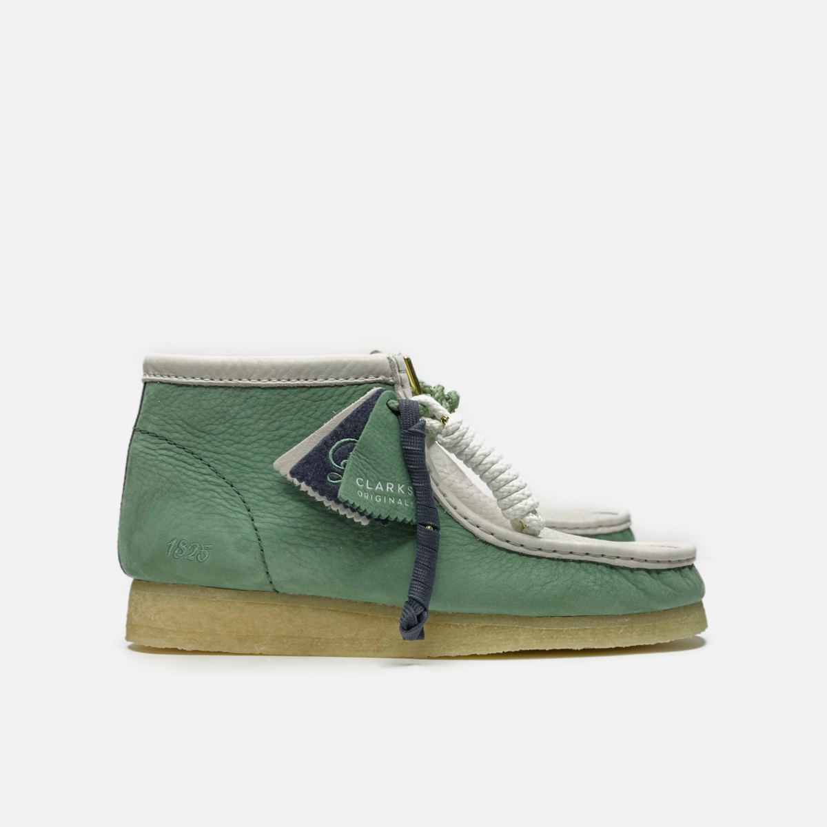 Clarks Wallabee Boot 26165078 Green Combi Suede NEFNYC – New Clarks Wallabee Boot 26165078 Green Combi Suede NEFNYC – New