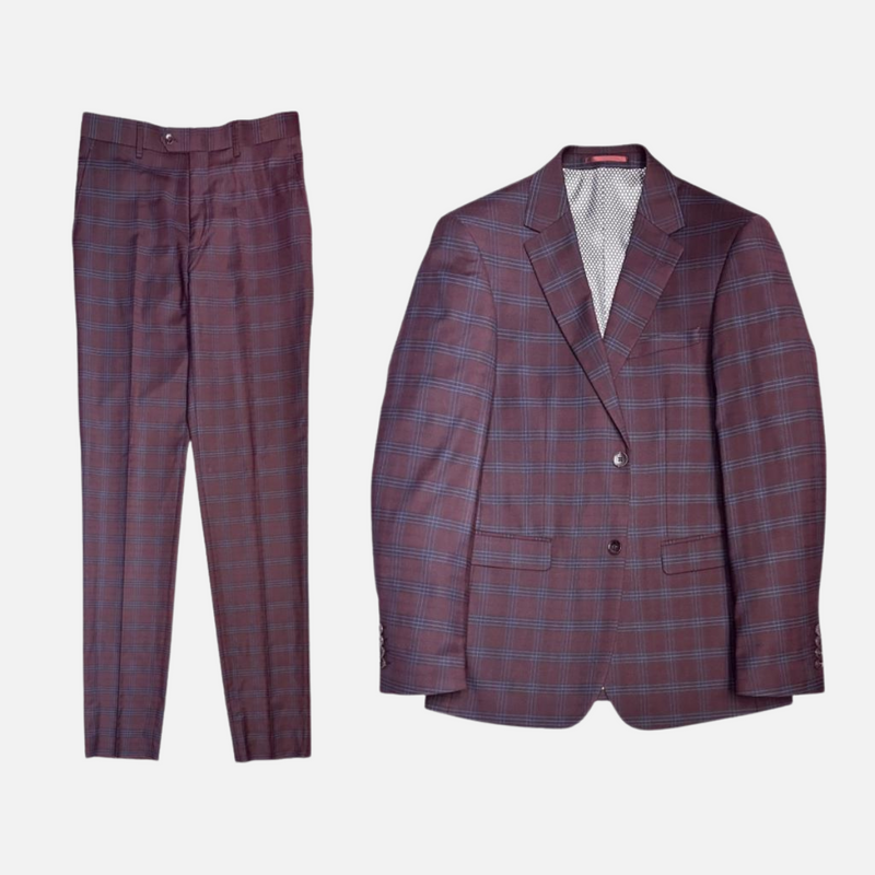 Gavin Slim Plaid Suit