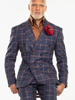 Darner Plaid Double Breasted Suit