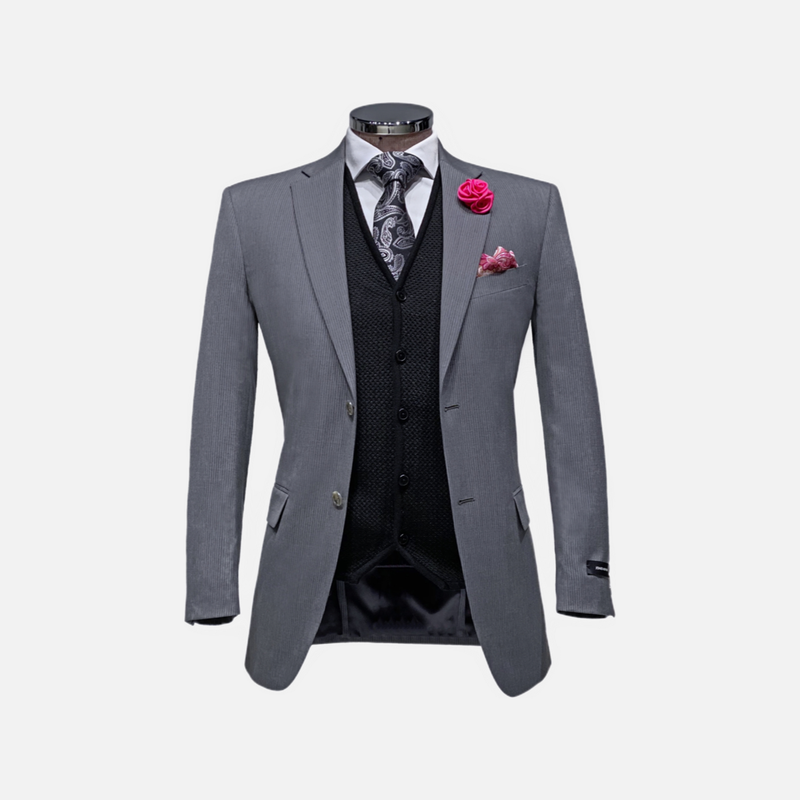 Dexter Pinstriped Suit - New Edition Fashion