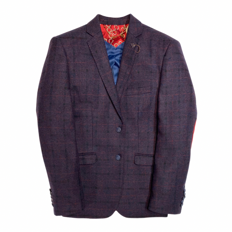 Ezio Plaid Tweed Blazer