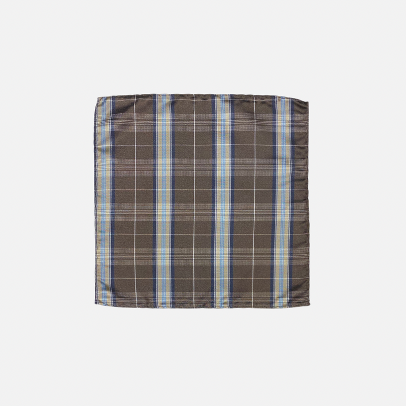 Beckett Plaid Pocket Square
