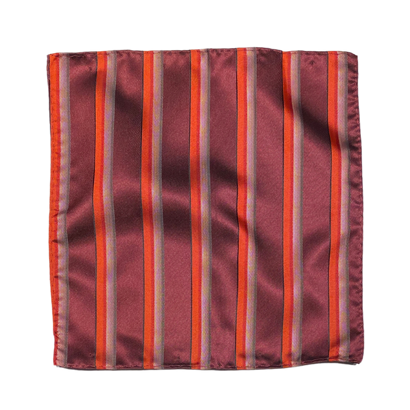 Bakari Striped Pocket Square
