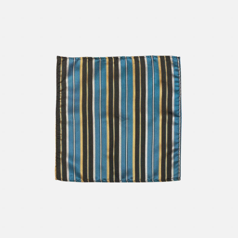 Beric Striped Pocket Square