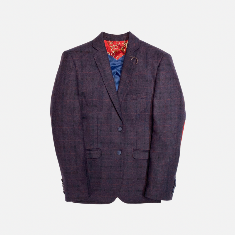 Ezio Plaid Tweed Blazer
