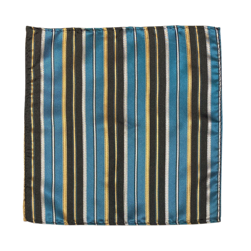 Beric Striped Pocket Square