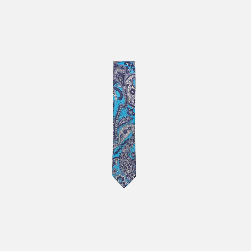 Belarmino Skinny Flower Print Tie